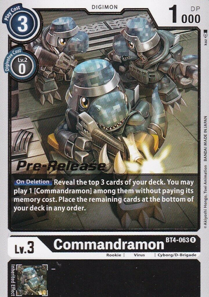 Image of Commandramon [BT4-063] [Great Legend Pre-Release Promos]