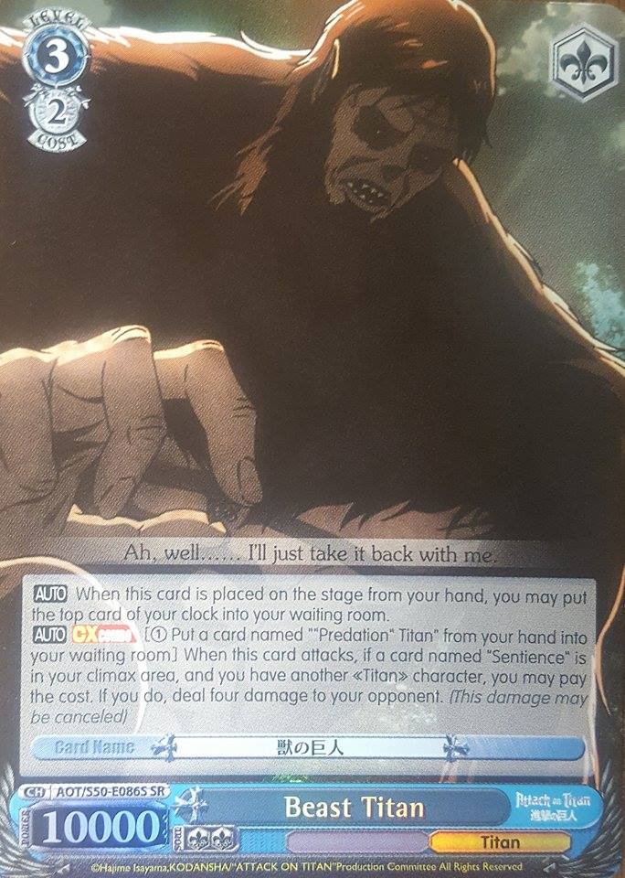 Image of Beast Titan (AOT/S50-E086S SR) [Attack on Titan Vol. 2]