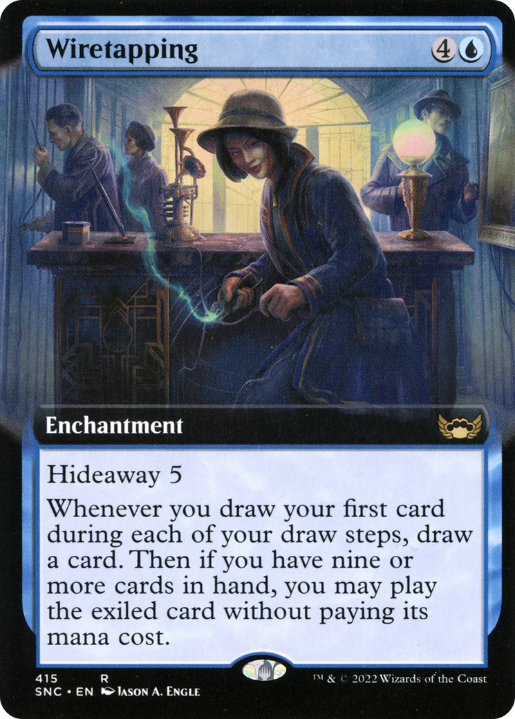 Image of Wiretapping (Extended Art) [Streets of New Capenna]