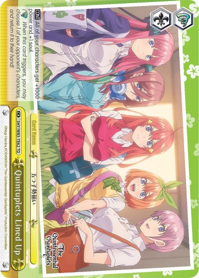 Image of Quintuplets Lined Up (5HY/W83-TE62 TD) (Yellow) [The Quintessential Quintuplets]