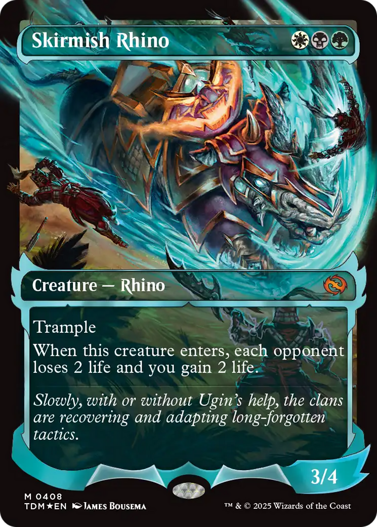 Image of Skirmish Rhino (0408) (Showcase) (Japanese) [Tarkir: Dragonstorm]
