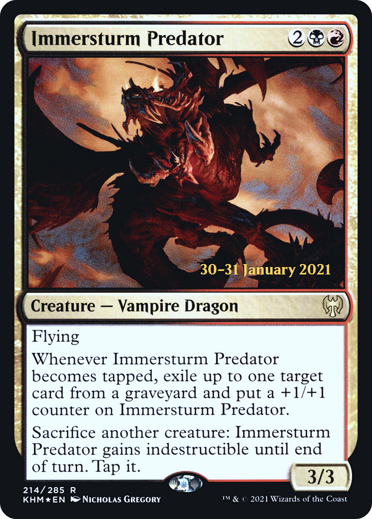 Image of Immersturm Predator [Kaldheim Prerelease Promos]