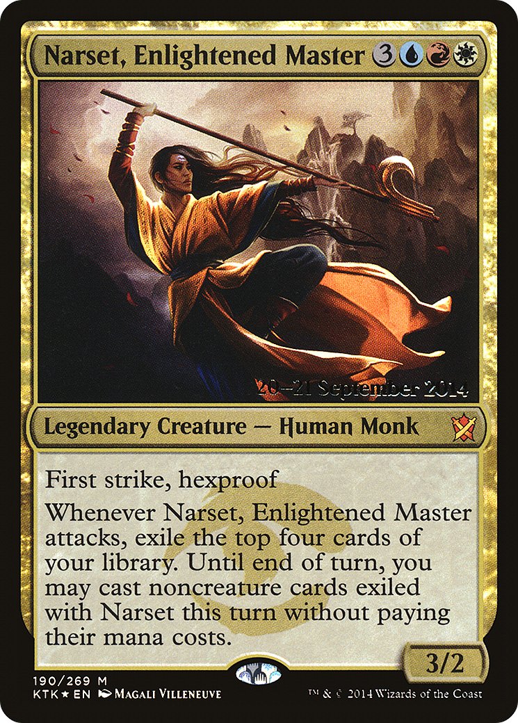 Image of Narset, Enlightened Master [Khans of Tarkir Prerelease Promos]