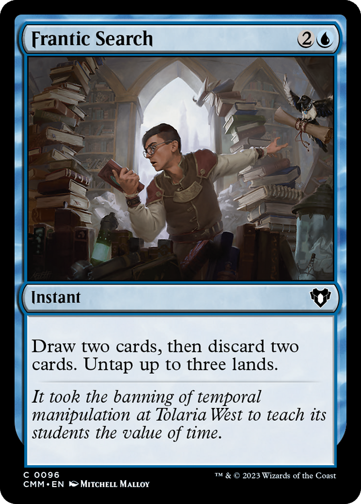 Image of Frantic Search [Commander Masters]