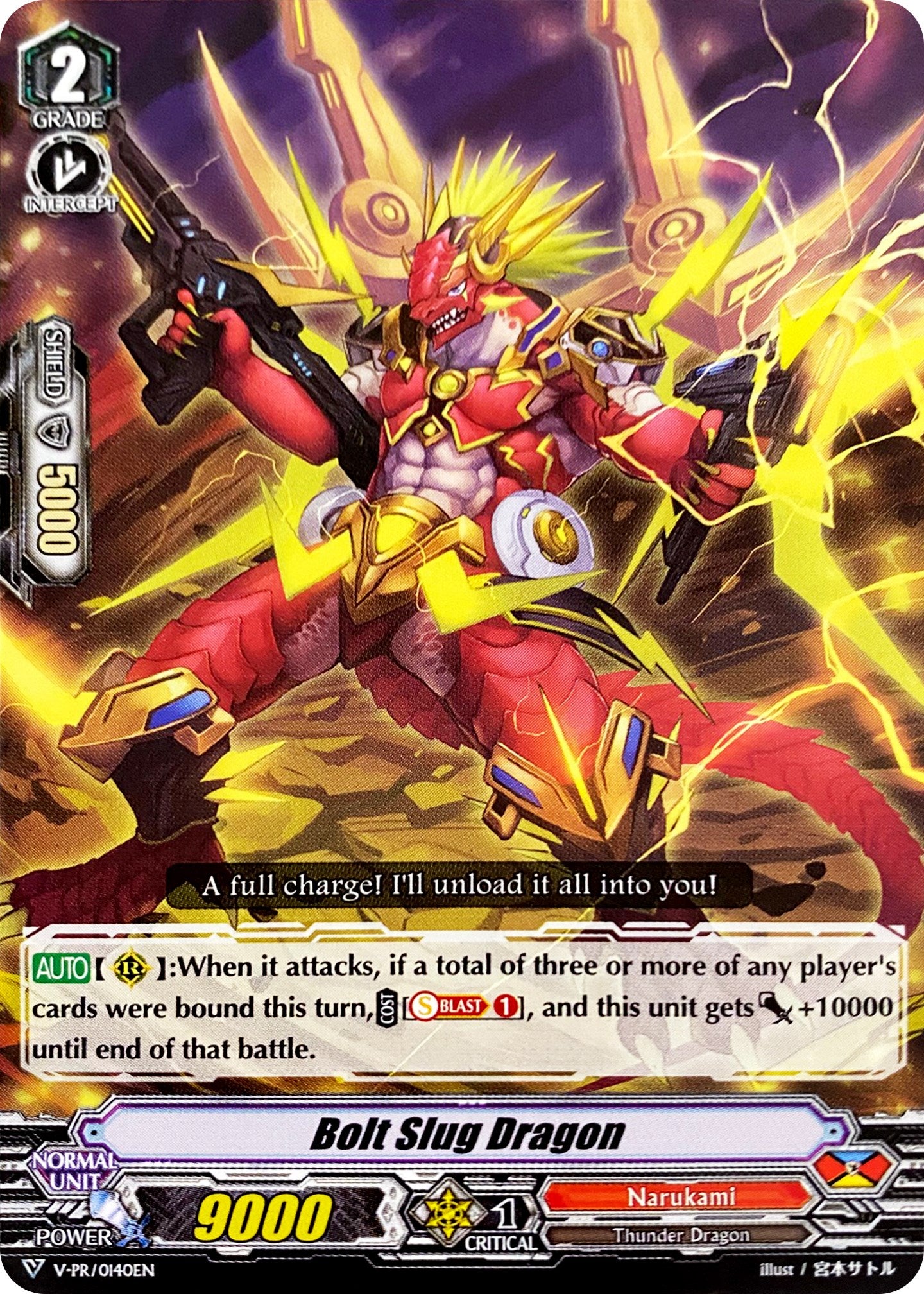 Image of Bolt Slug Dragon (V-PR/0140EN) [V Promo Cards]