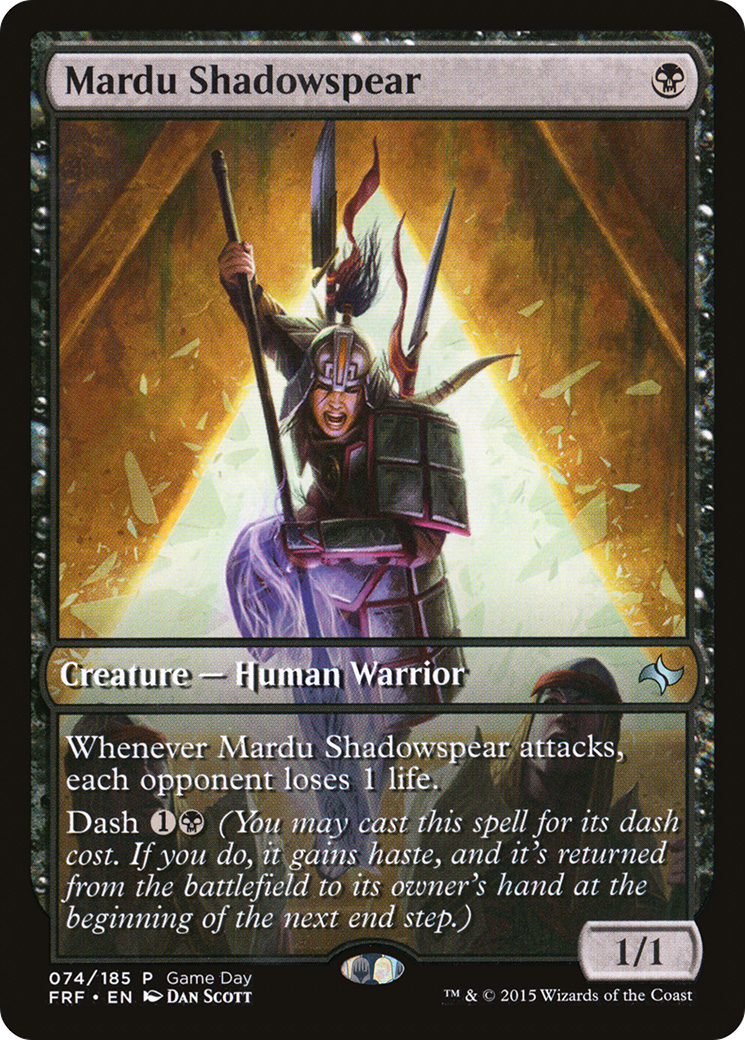 Image of Mardu Shadowspear (Game Day) [Fate Reforged Promos]