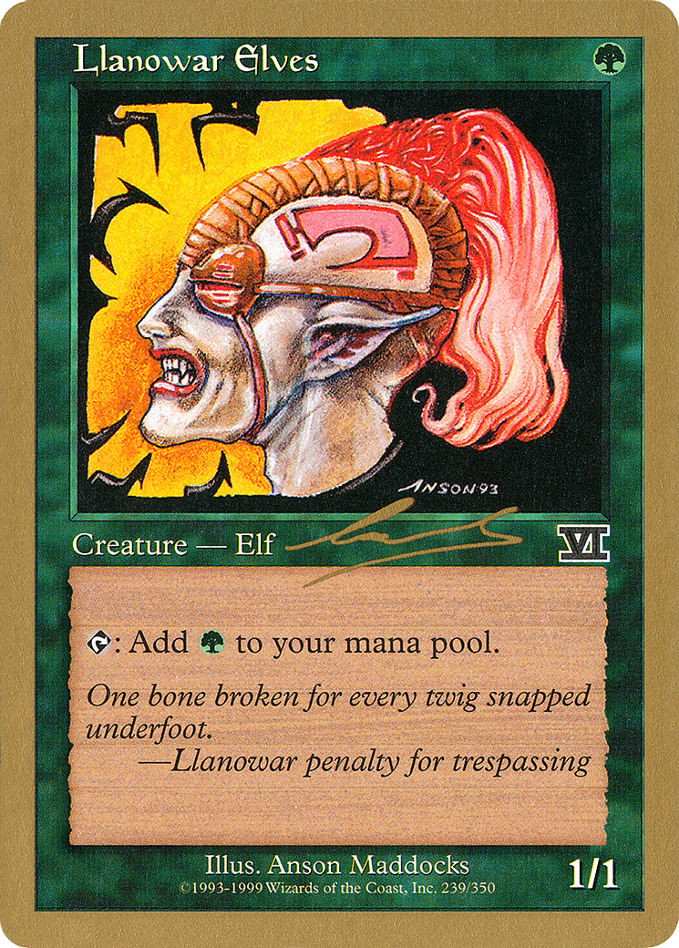 Image of Llanowar Elves (Nicolas Labarre) [World Championship Decks 2000]