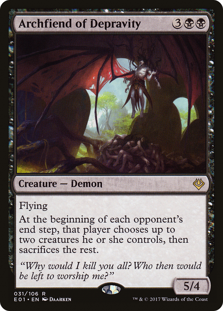 Image of Archfiend of Depravity [Archenemy: Nicol Bolas]