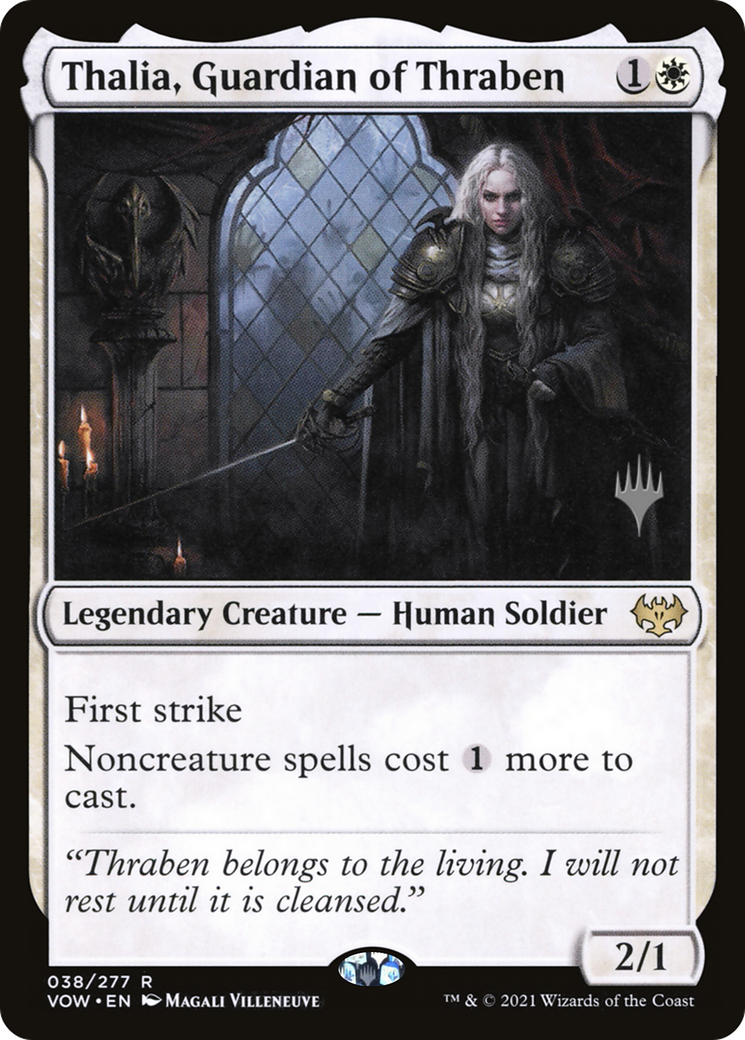 Image of Thalia, Guardian of Thraben (Promo Pack) [Innistrad: Crimson Vow Promos]