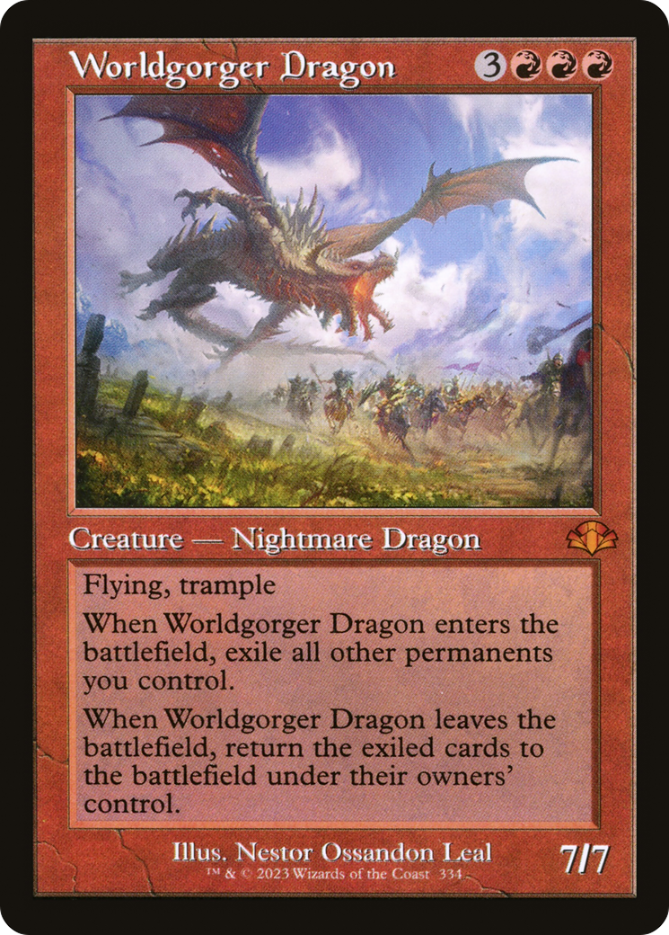 Image of Worldgorger Dragon (Retro) [Dominaria Remastered]