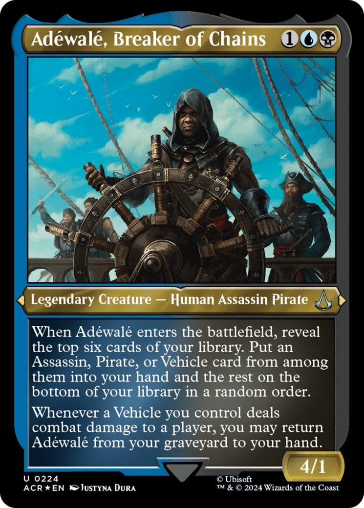 Image of Adewale, Breaker of Chains (Foil Etched) [Assassin's Creed]