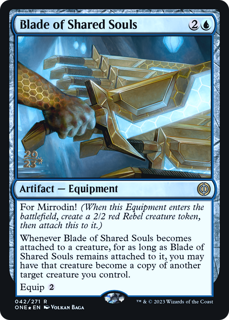 Image of Blade of Shared Souls [Phyrexia: All Will Be One Prerelease Promos]