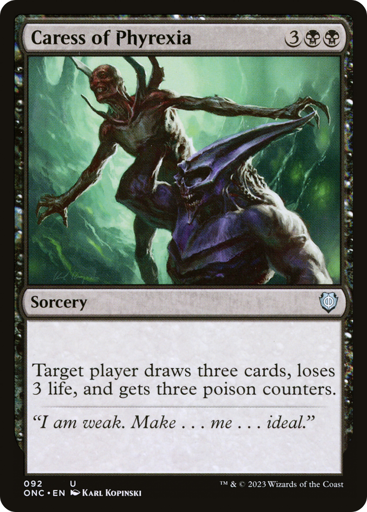 Image of Caress of Phyrexia [Phyrexia: All Will Be One Commander]