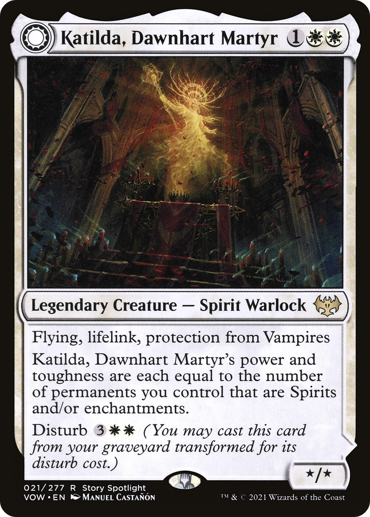 Image of Katilda, Dawnhart Martyr // Katilda's Rising Dawn [Innistrad: Crimson Vow]