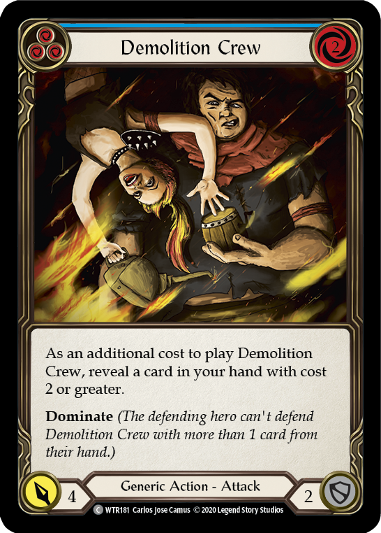 Image of Demolition Crew (Blue) [U-WTR181] (Welcome to Rathe Unlimited)  Unlimited Normal