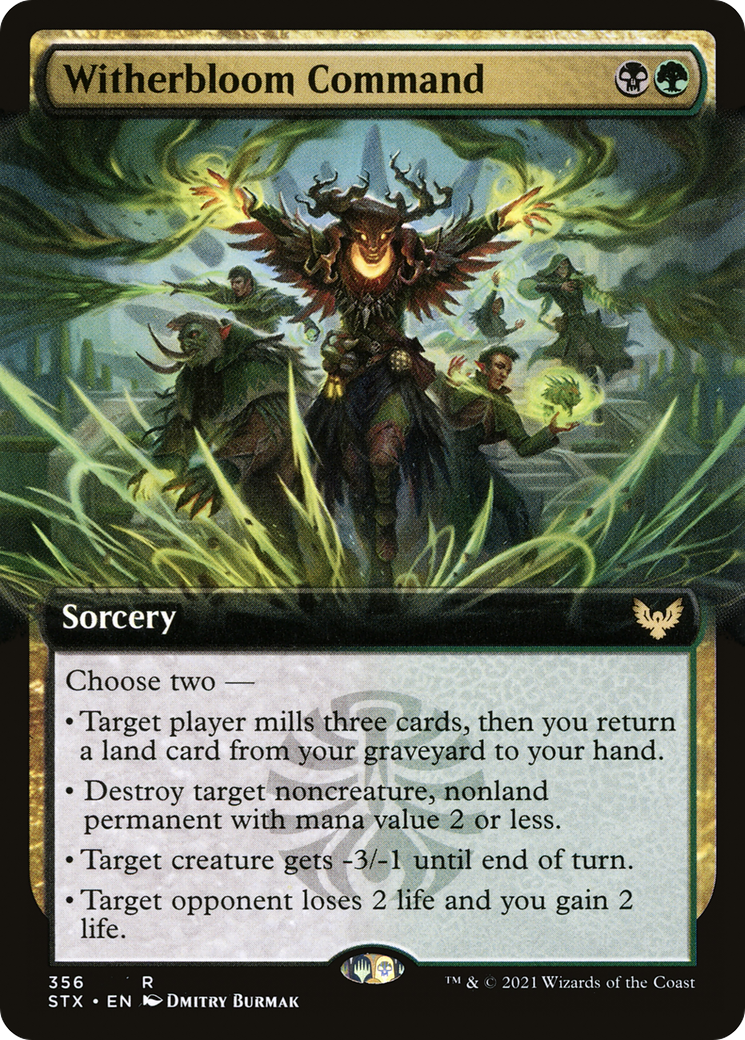 Image of Witherbloom Command (Extended Art) [Strixhaven: School of Mages]