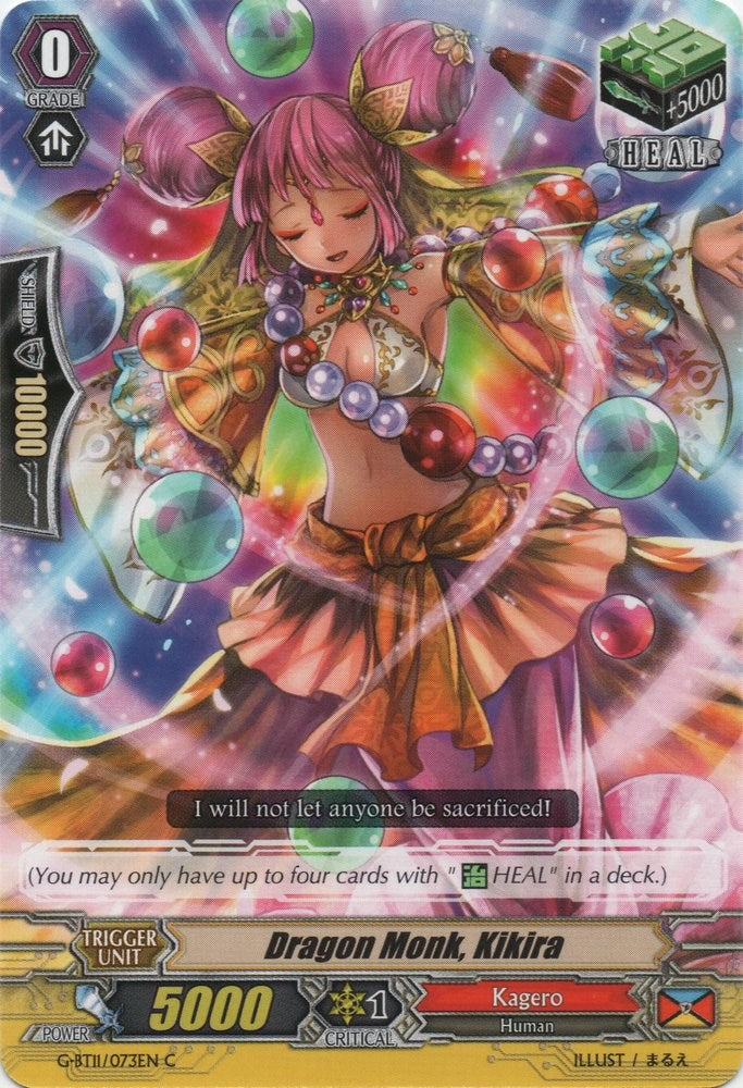 Image of Dragon Monk, Kikira (G-BT11/073EN) [Demonic Advent]