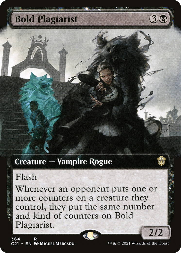 Image of Bold Plagiarist (Extended Art) [Commander 2021]