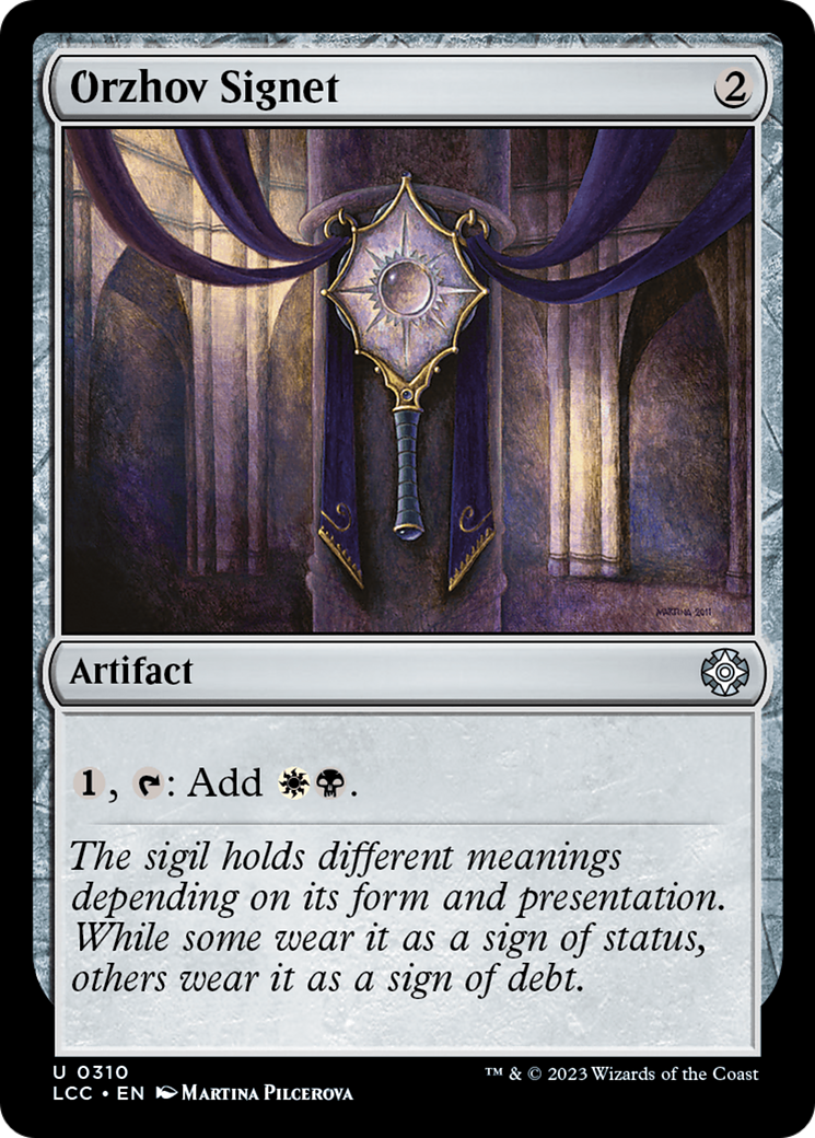 Image of Orzhov Signet [The Lost Caverns of Ixalan Commander]