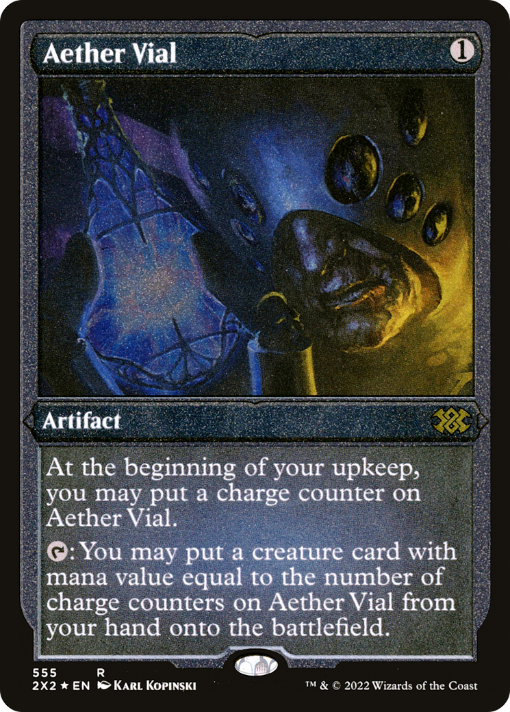Image of Aether Vial (Foil Etched) [Double Masters 2022]