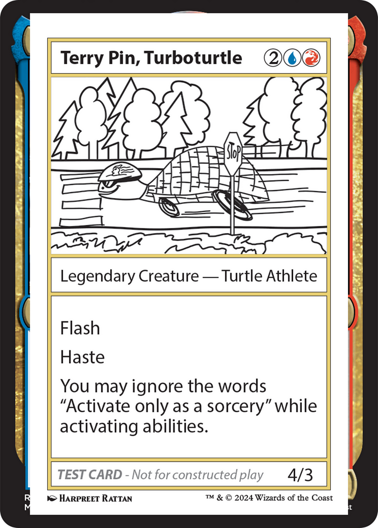 Image of Terry Pin, Turboturtle [Mystery Booster 2 Playtest Cards]