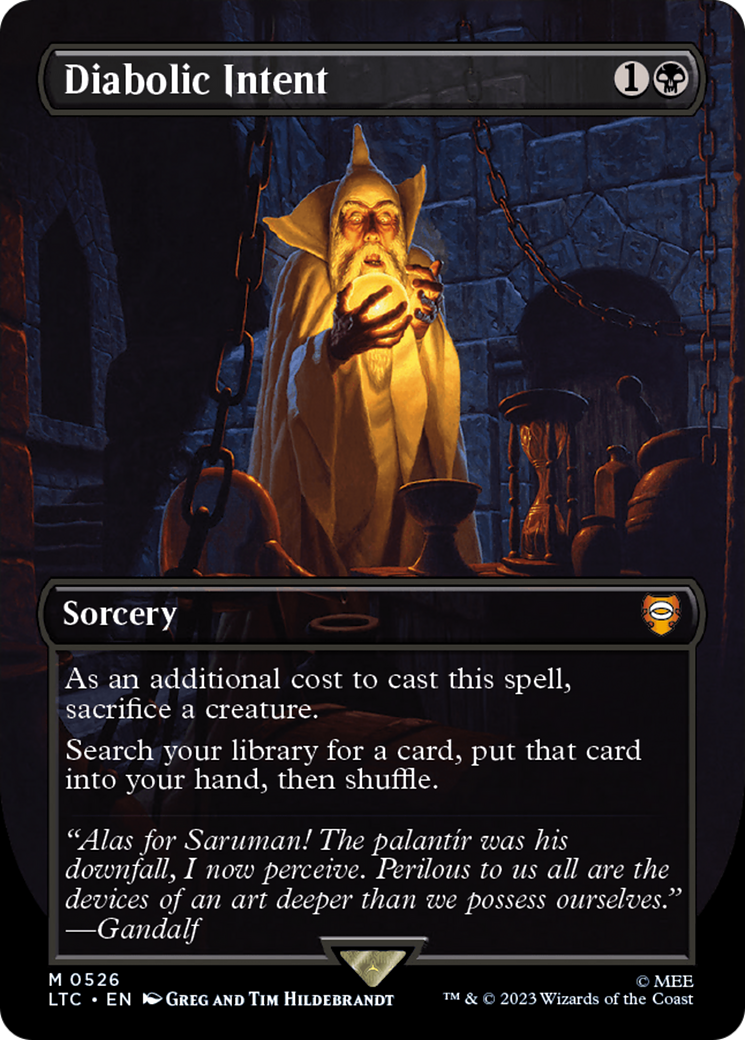 Image of Diabolic Intent (Borderless) [The Lord of the Rings: Tales of Middle-Earth Commander]