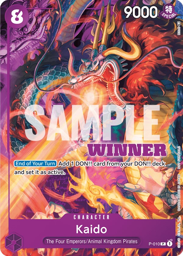 Image of Kaido (P-010) (Winner Pack Vol. 1) [One Piece Promotion Cards]