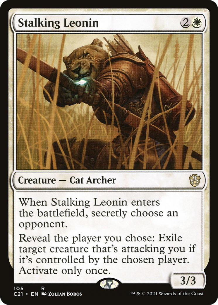 Image of Stalking Leonin [Commander 2021]