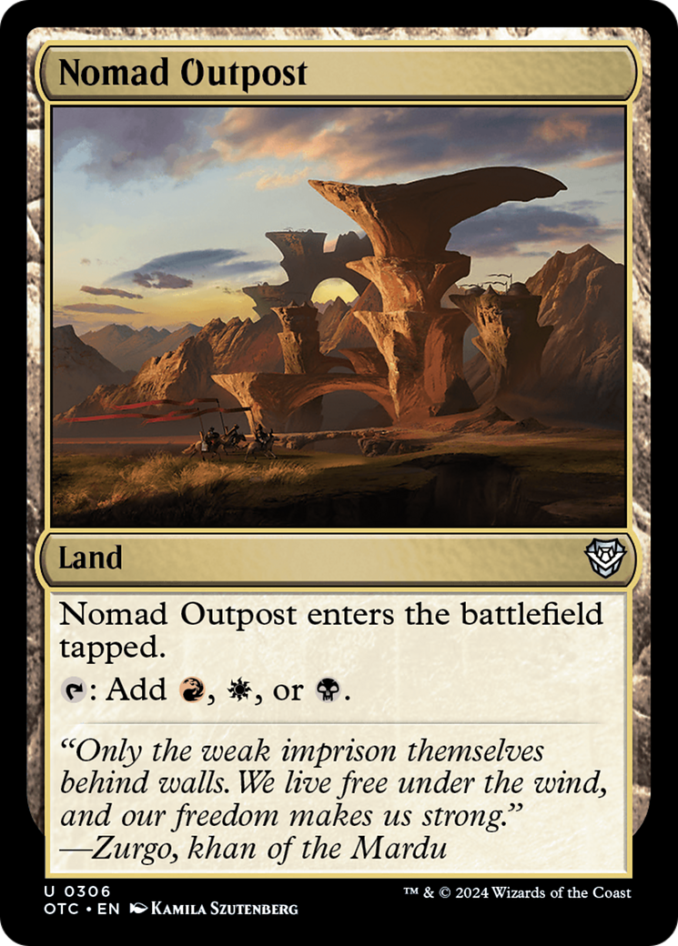 Image of Nomad Outpost [Outlaws of Thunder Junction Commander]
