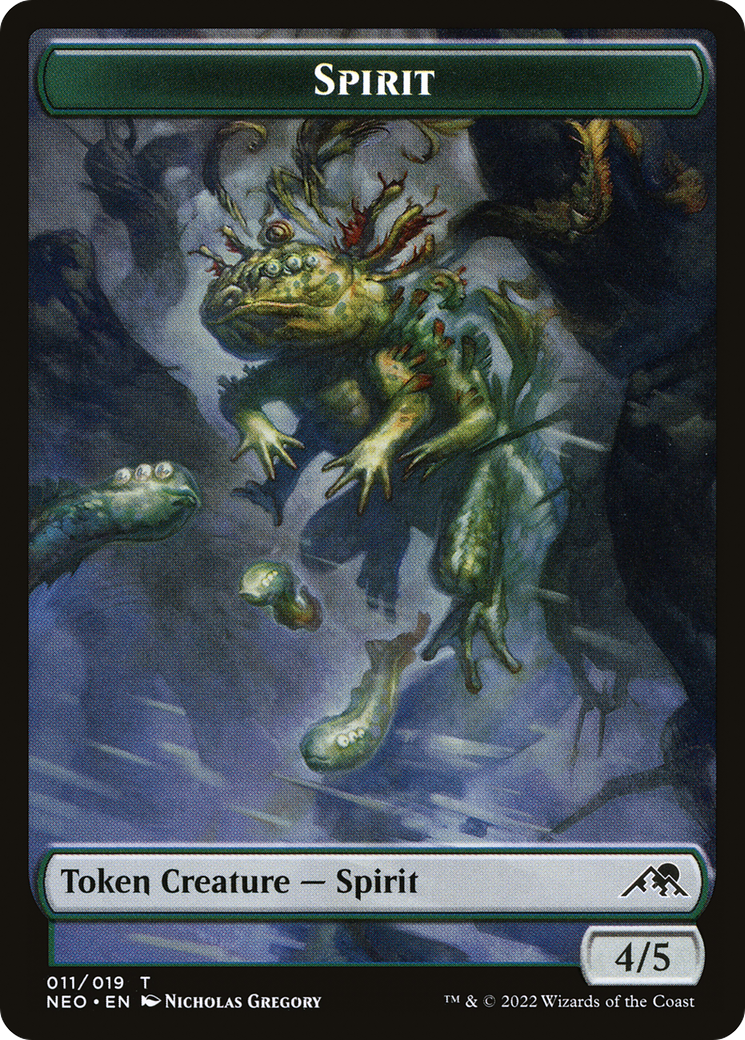 Image of Spirit Token (011) [Kamigawa: Neon Dynasty Tokens]
