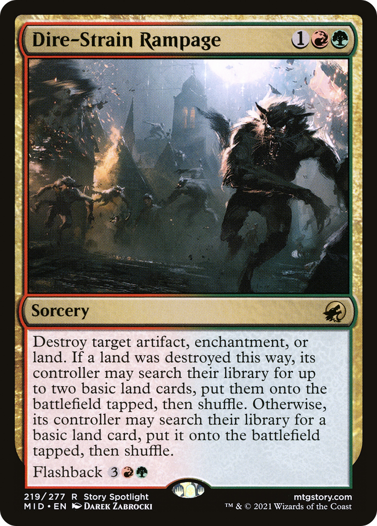 Image of Dire-Strain Rampage [Innistrad: Midnight Hunt]