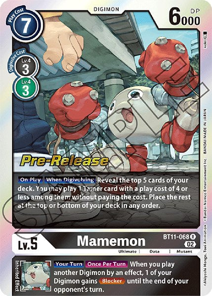 Image of Mamemon [BT11-068] [Dimensional Phase Pre-Release Promos]