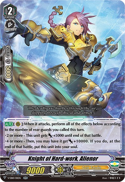 Image of Knight of Hard-work, Alienor (V-EB10/011EN) [The Mysterious Fortune]