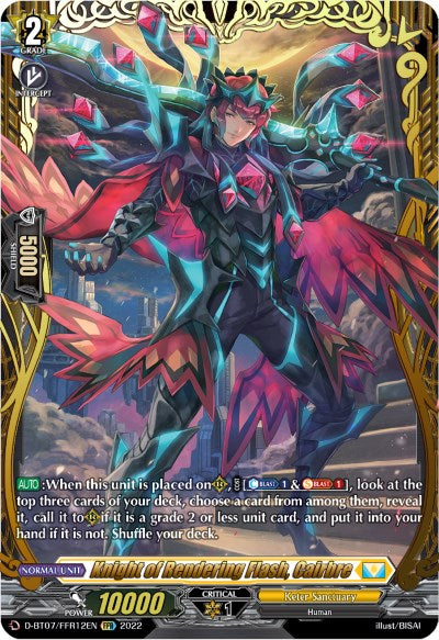 Image of Knight of Rendering Flash, Cairbre (FFR) (D-BT07/FFR12EN) [Raging Flames Against Emerald Storm]