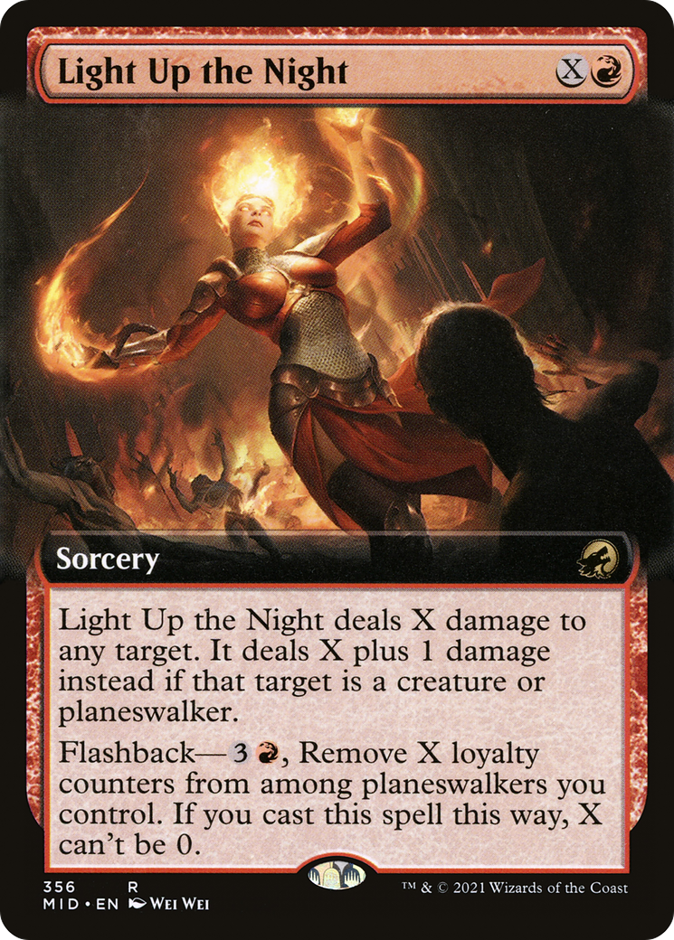 Image of Light Up the Night (Extended Art) [Innistrad: Midnight Hunt]