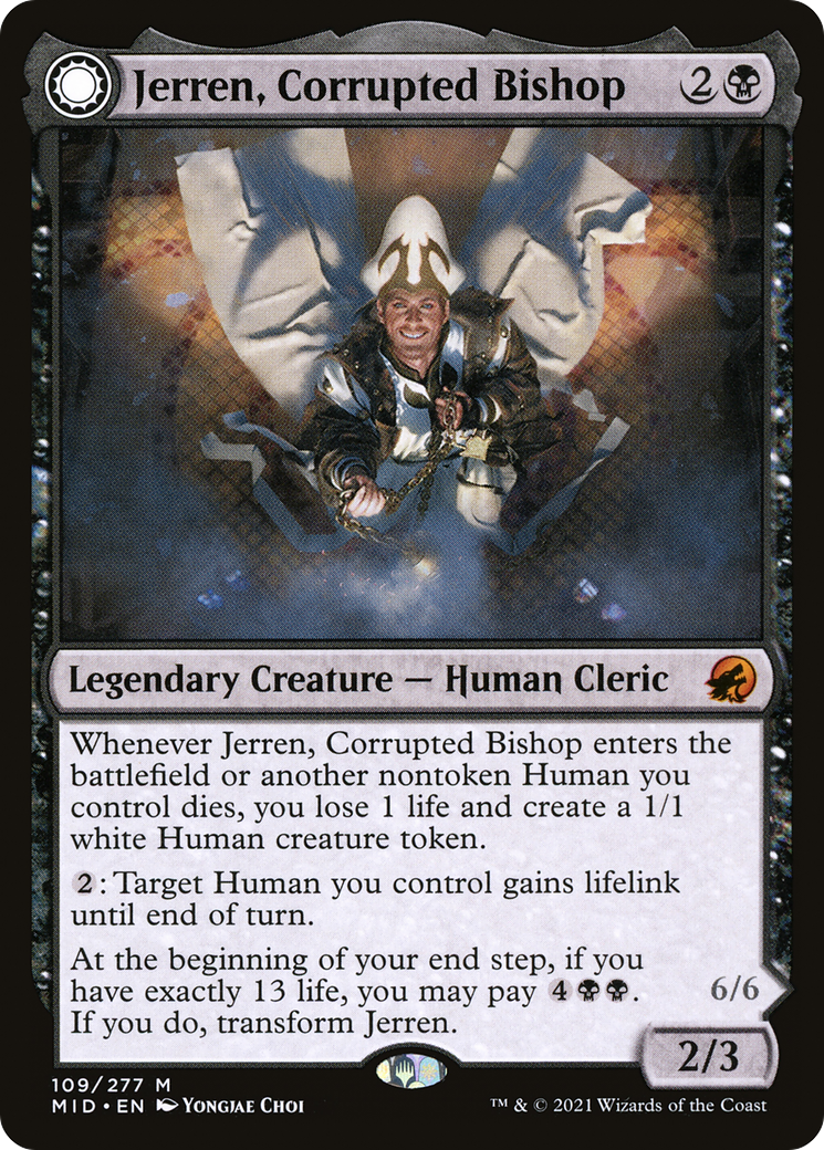 Image of Jerren, Corrupted Bishop // Ormendahl, the Corrupted [Innistrad: Midnight Hunt]