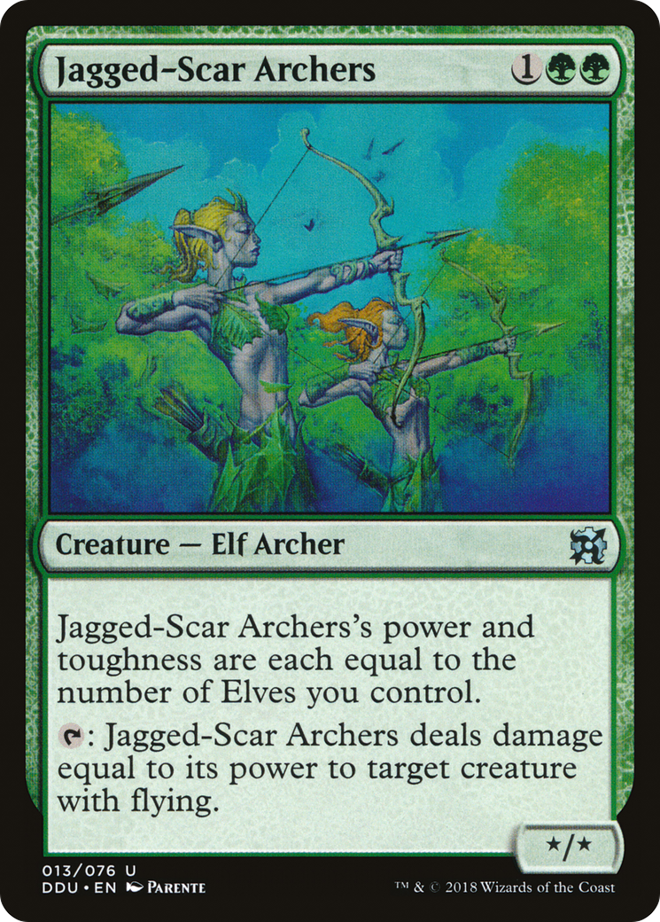 Image of Jagged-Scar Archers [Duel Decks: Elves vs. Inventors]