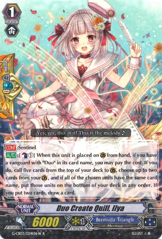 Image of Duo Create Quill, Ilya (White) (G-CB03/024EN W) [Blessing of Divas]