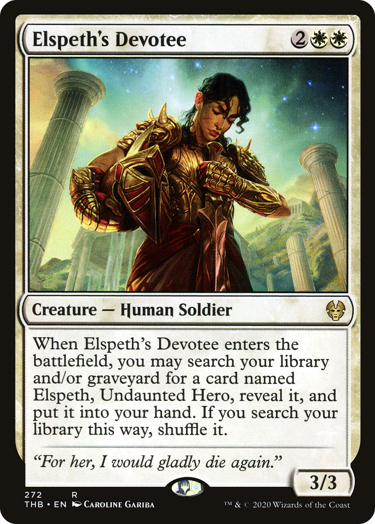 Image of Elspeth's Devotee [Theros Beyond Death]