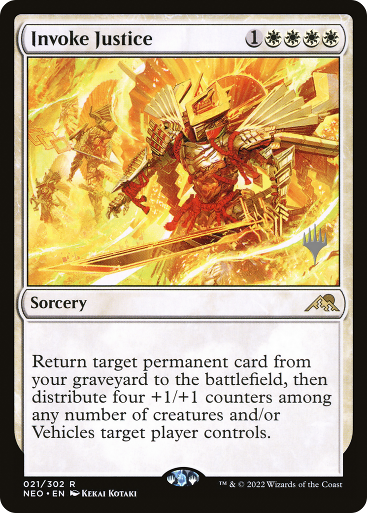 Image of Invoke Justice (Promo Pack) [Kamigawa: Neon Dynasty Promos]
