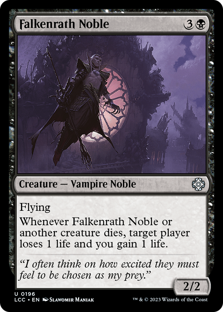 Image of Falkenrath Noble [The Lost Caverns of Ixalan Commander]