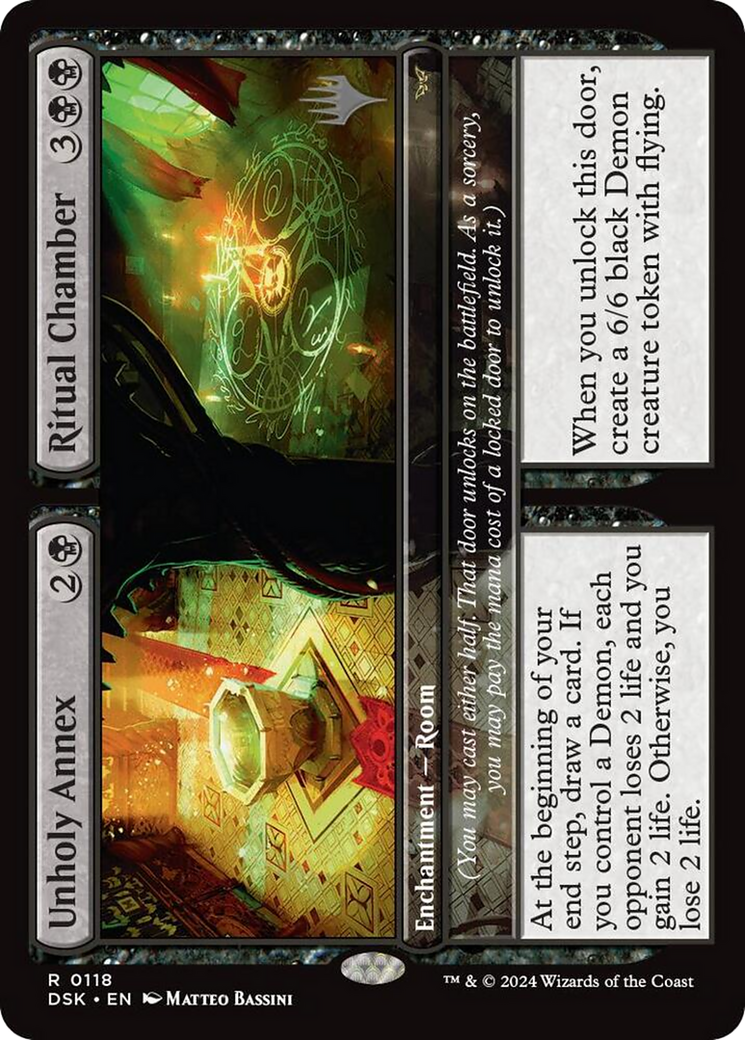 Image of Unholy Annex // Ritual Chamber (Promo Pack) [Duskmourn: House of Horror Promos]