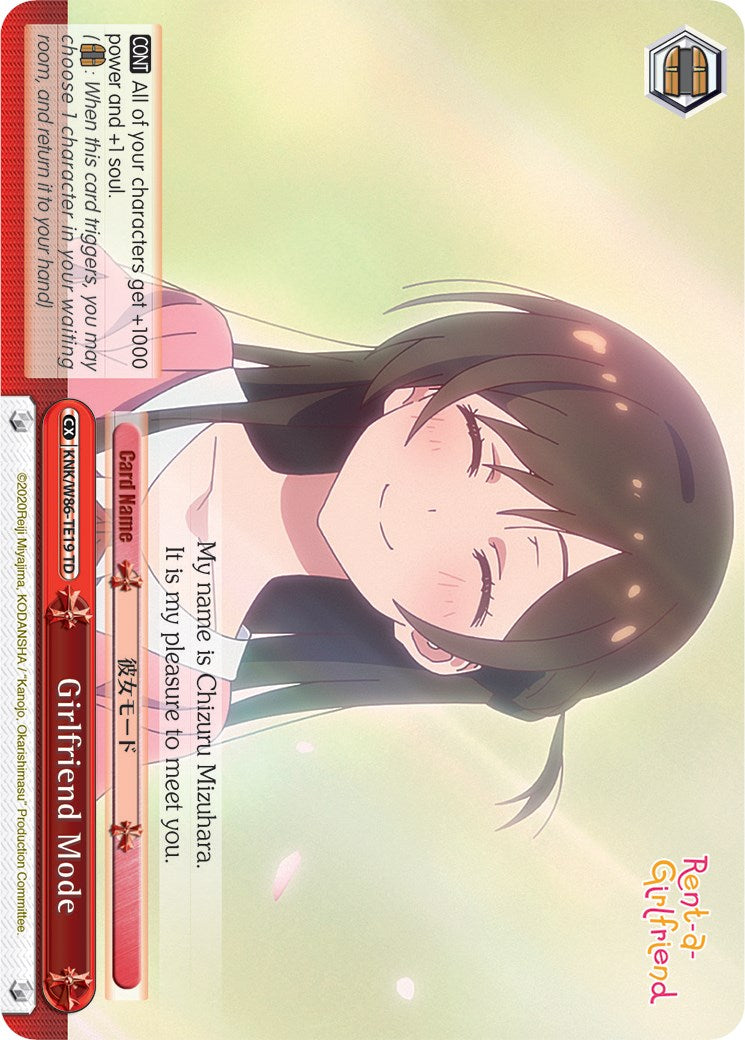 Image of Girlfriend Mode (KNK/W86-TE19 TD) [Rent-A-Girlfriend]