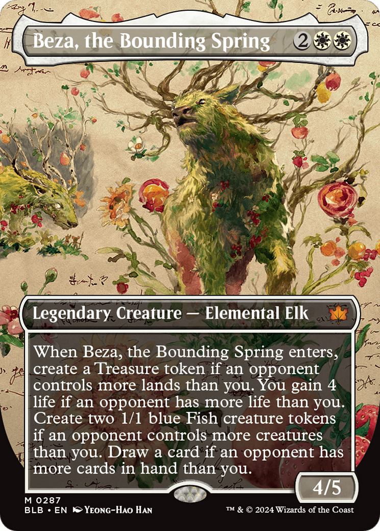 Image of Beza, the Bounding Spring (Borderless) [Bloomburrow]