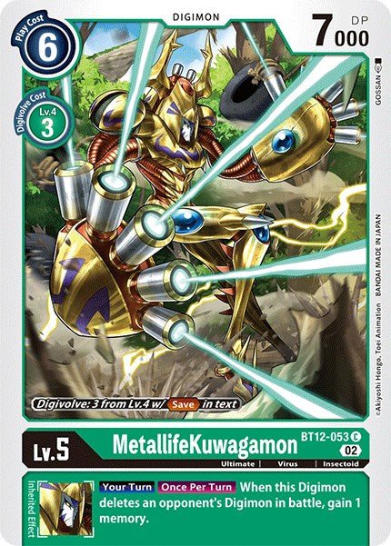 Image of MetallifeKuwagamon [BT12-053] [Across Time]