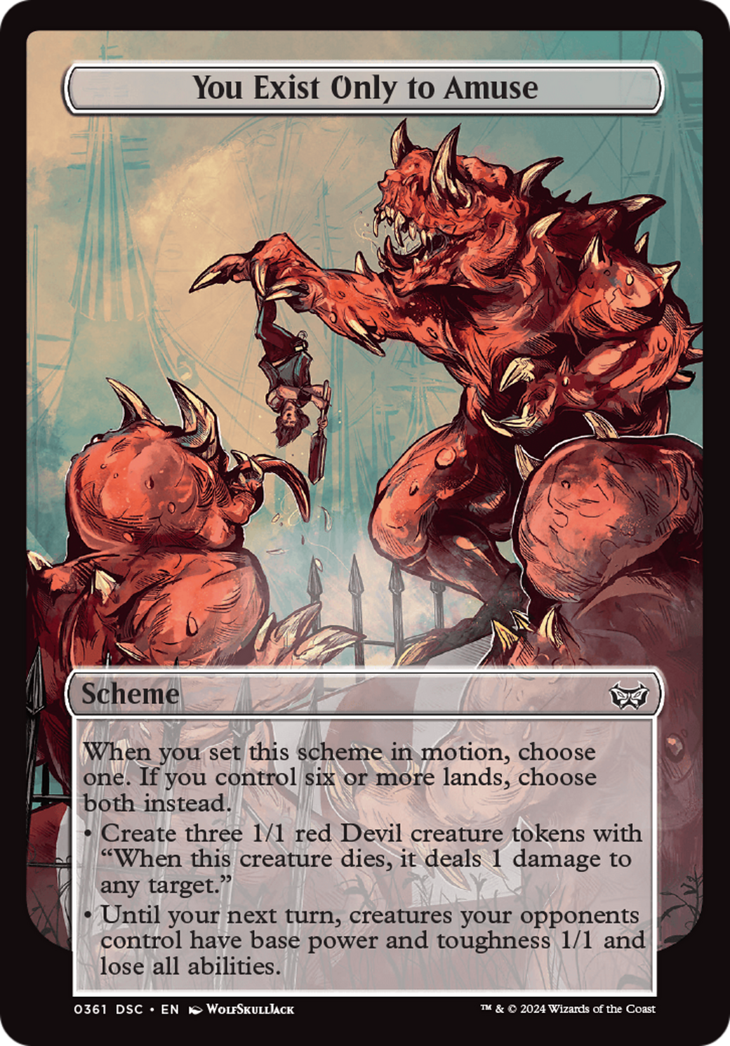 Image of You Exist Only to Amuse (Full Art) [Duskmourn: Archenemy]