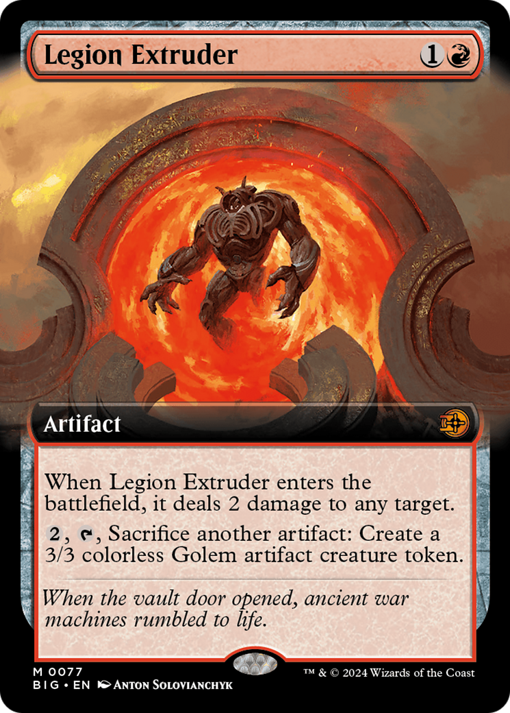 Image of Legion Extruder (Extended Art) [Outlaws of Thunder Junction: The Big Score]