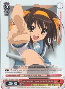 Image of Girl Who Will Change the World, Haruhi (SY/WE09-E16) (Foil) [The Melancholy of Haruhi Suzumiya Extra Booster]