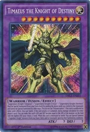 Image of Timaeus the Knight of Destiny [DRL2-EN001] Secret Rare