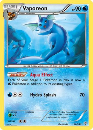 Image of Vaporeon (22/98) [XY: Ancient Origins]